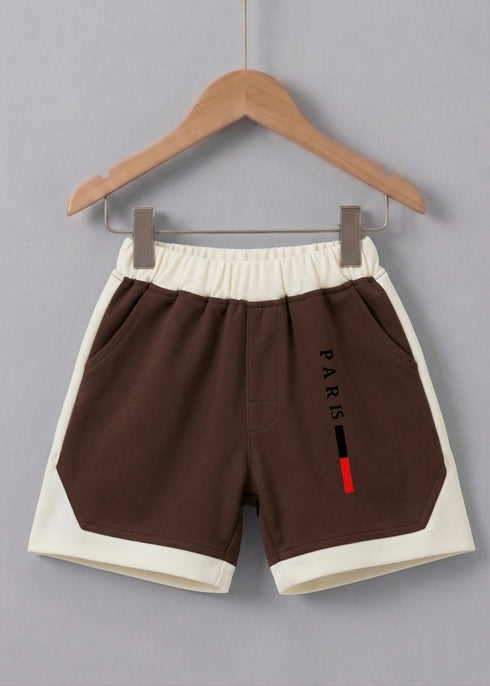 Paris Charm Panelled Polo Short Set
