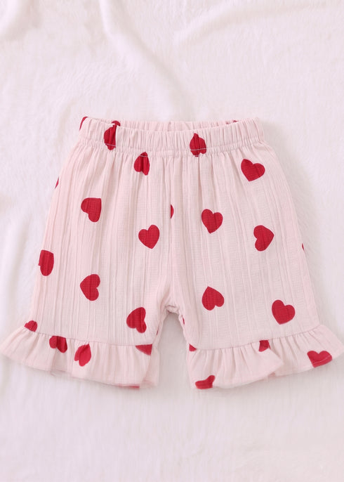 Heart Bloom Bow Detail Frock Set