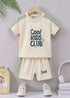Cool Kids Club Panelled Interlock Short Set