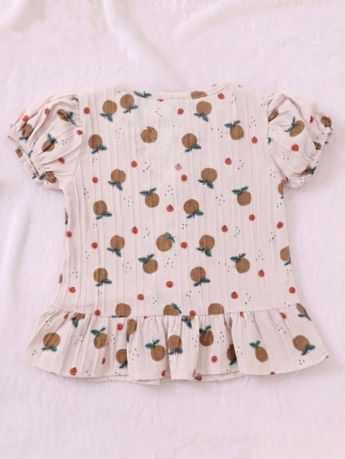 Orchard Bloom Bow Detail Frock Set