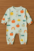 Sunny Sprout Interlock Henley Sleepsuit