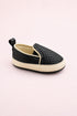 Black Luxe Dot Slip-Ons Sneakers