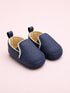 Navy Luxe Dot Slip-Ons Sneakers