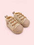 Sand & Brown Toddler Velcro Baby Sneakers