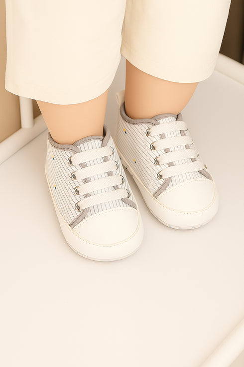 Striped Pre-Walker Sneakers (Blue)