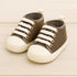 Striped Pre-Walker Baby Sneaker (Dark Brown)