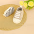 Brown Beige Checkered Baby Sneaker