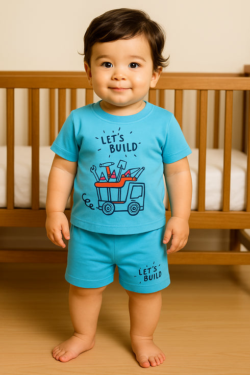 Let's Build Cotton Short Set