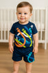 Vroom Lines Interlock Short Set