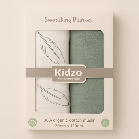 2-Pack Muslin Swaddle Blanket