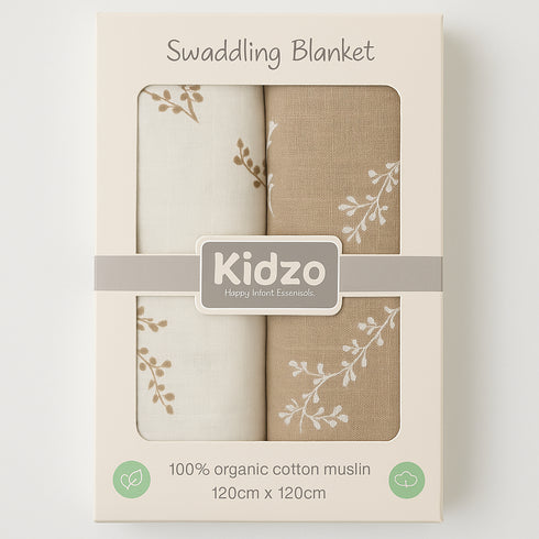 2-Pack Muslin Swaddle Blanket
