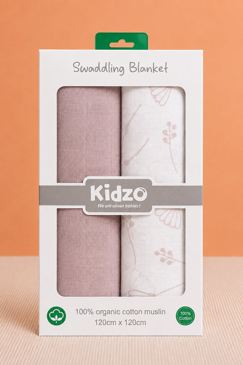 2-Pack Muslin Swaddle Blanket