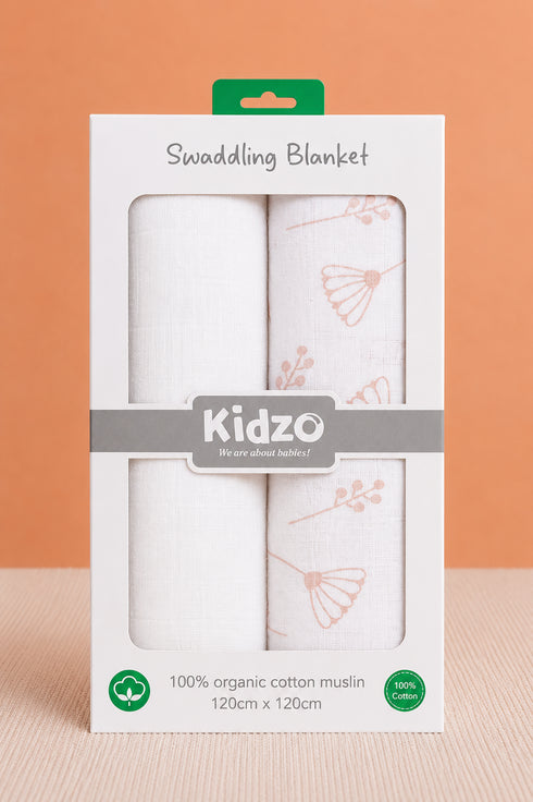 2-Pack Muslin Swaddle Blanket