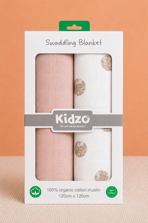 2-Pack Muslin Swaddle Blanket