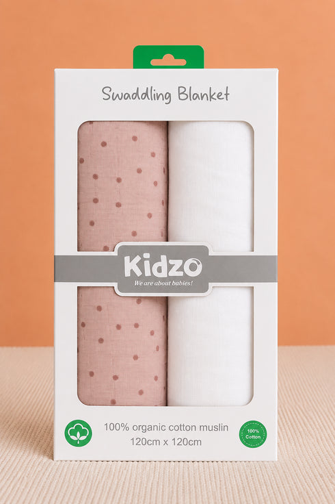 2-Pack Muslin Swaddle Blanket