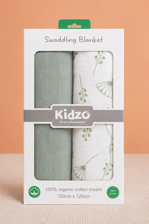 2-Pack Muslin Swaddle Blanket