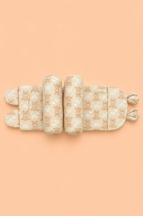 Bear & Rainbow Baby Adjustable Pillow