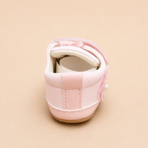 Pink Floral Baby Girl Shoes
