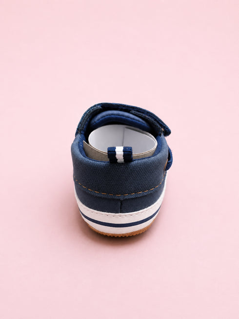 Navy Blue Baby Pre-Walker Shoes