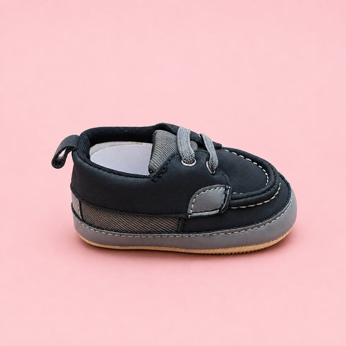 Black & Grey Baby Sneakers