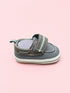 Grey Striped Baby Sneakers