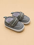 Grey Striped Baby Sneakers
