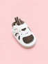Brown & White Mesh Baby Sneakers