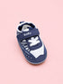 Navy & White Sporty Baby Sneakers