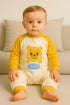 Coral Fleece Padded Sleepsuit(yellow)