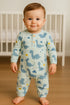 Dino World Interlock Henley Sleepsuit