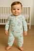 Zoom & Boom Interlock Henley Sleepsuit