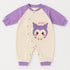 Coral Fleece Padded Sleepsuit(Purple)
