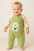 Coral Fleece Padded Sleepsuit(Green)