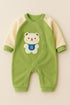 Coral Fleece Padded Sleepsuit(Green)