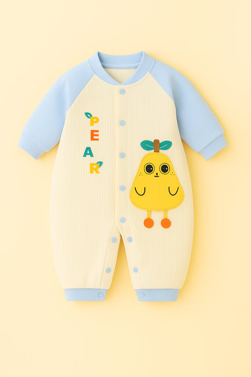 Pear Flannel Fleece Sleepsuit