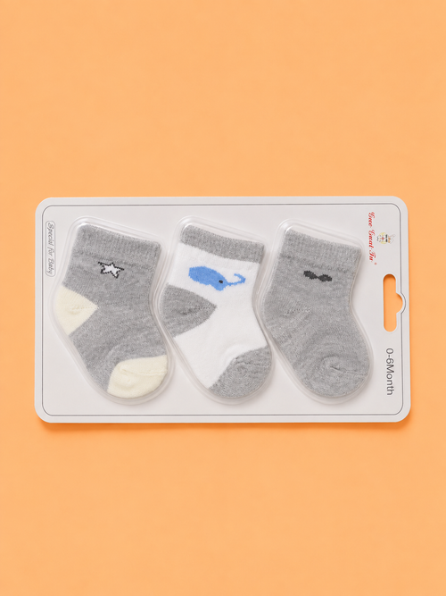 3 Pcs Baby Socks Gift Set