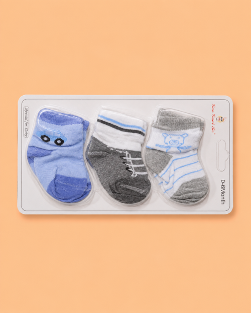 3 Pcs Baby Socks Gift Set