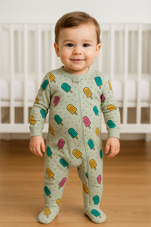 Cool Treats Interlock Footed Sleepsuit