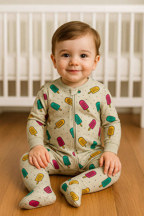 Cool Treats Interlock Footed Sleepsuit