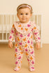 Butterfly Garden Frill Buttoned Interlock Sleepsuit