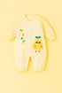 Pear Flannel Fleece Sleepsuit (Yellow)