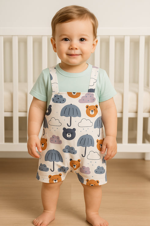 Bear Weather Dungaree Romper