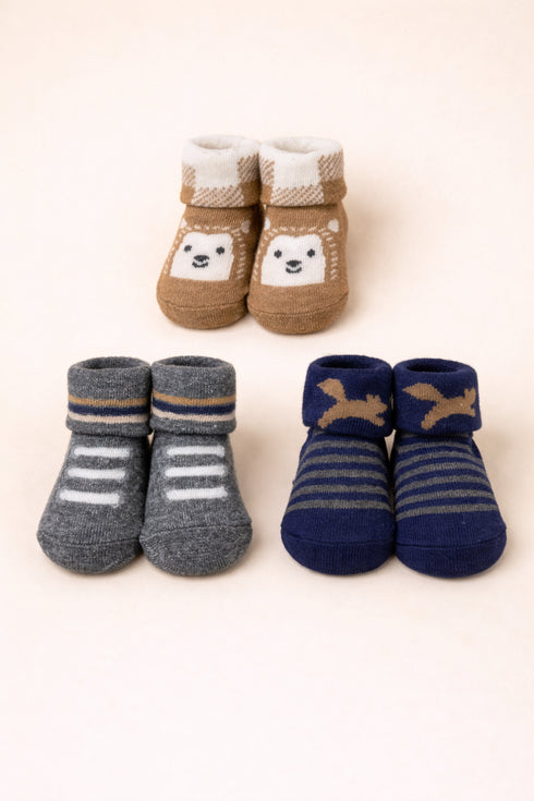 Baby 3-Pcs Sock Gift Set