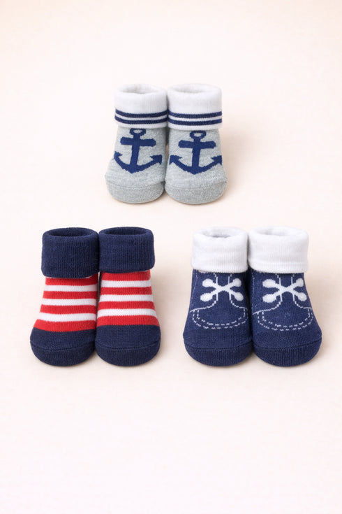 Baby 3-Pcs Sock Gift Set