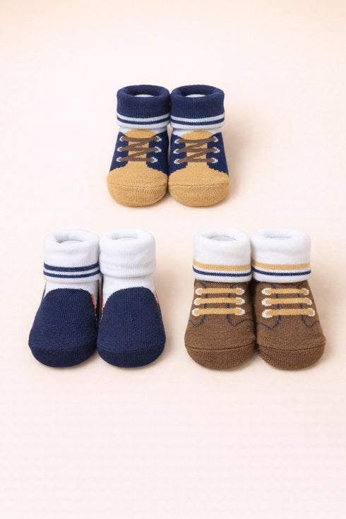 Baby 3-Pcs Sock Gift Set