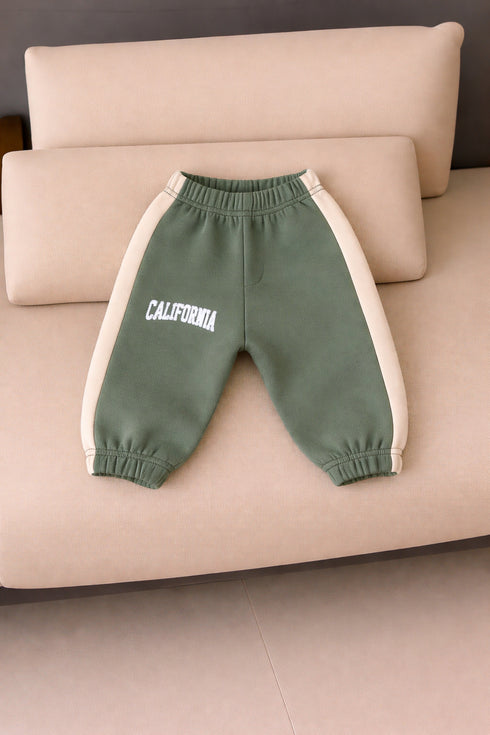 1-Pack Color Block Fleece Pajama (Green)