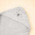 Baby Hooded Bath Towel 75x75 (Grey)