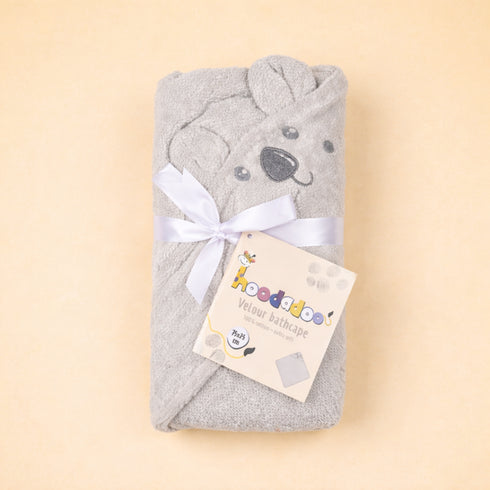Baby Hooded Bath Towel 75x75 (Grey)