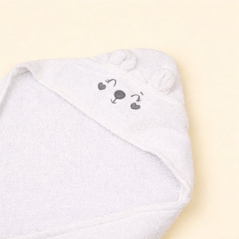 Baby Hooded Bath Towel 75x75 (White)
