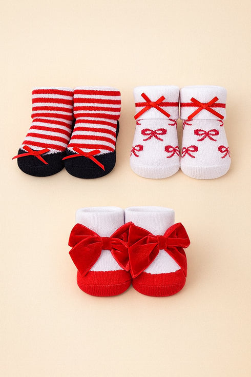 Baby 3-Pcs Sock Gift Set